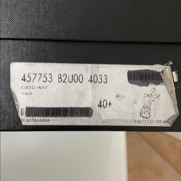 YSL Tribute platform sandal navy 40 1/2 - Picture 6 of 10